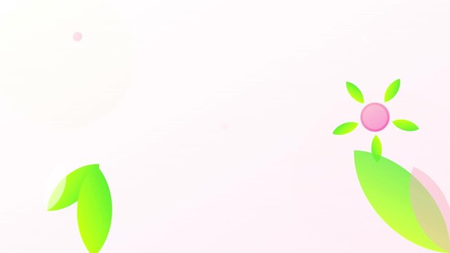 vibrant spring floral abstract vector motion background