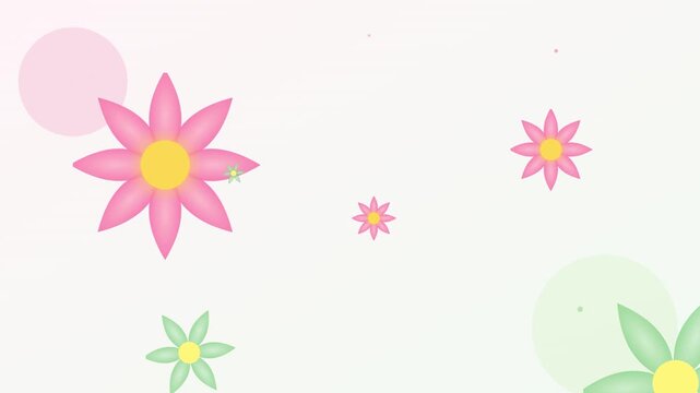 vibrant spring floral abstract blossom vector motion