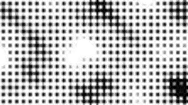 Halftone Square Grid with Digital Pixel Undulation Shifting Contrast Bands for High Contrast Graphic Video Overlay