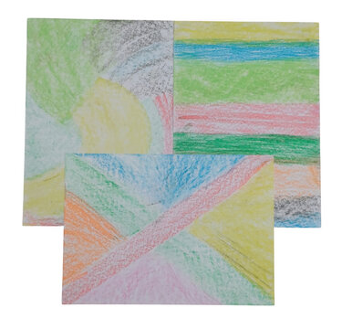 Colorful world map with country flags with torn paper and crafted card  design