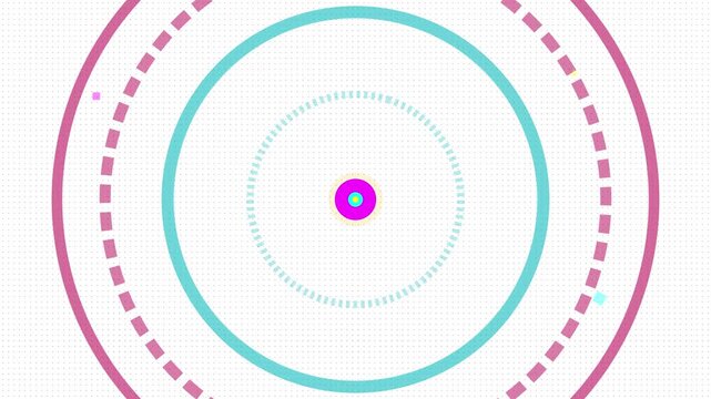 vibrant pop art exploding vector circle background