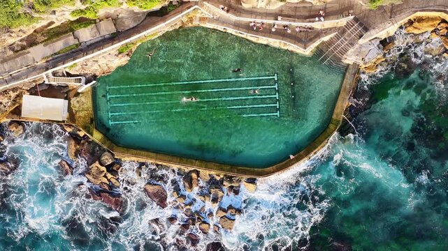 Bronte beach ocean pool Sydney rock pool Australia