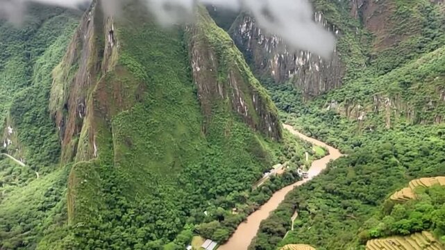 Machu Picchu, Peru. Time lapse video.