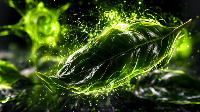 Green Tea Extract Botanical Ingredient with Antioxidant Essence for Natural Skincare and Wellness Concept
