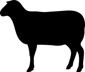 Sheep Silhouette SVG Vector for Farm Animal Design Projects © generasi