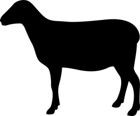 Sheep Silhouette SVG Vector for Farm Animal Design Projects © generasi