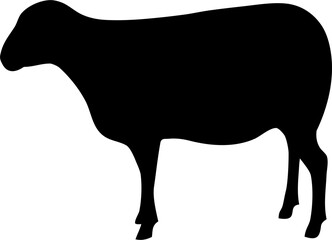 Sheep Silhouette SVG Vector for Farm Animal Design Projects © generasi