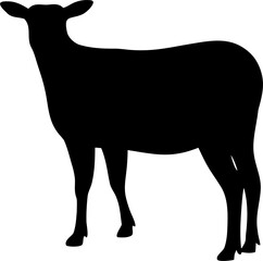 Sheep Silhouette SVG Vector for Farm Animal Design Projects © generasi