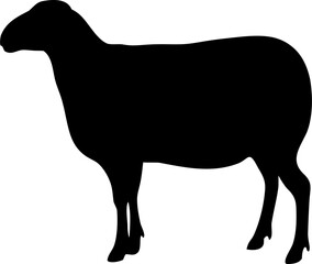 Sheep Silhouette SVG Vector for Farm Animal Design Projects © generasi