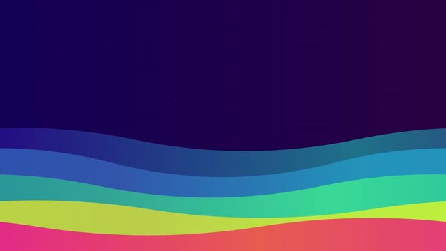 vibrant abstract rainbow gradient wave motion design