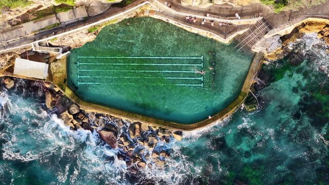 Bronte beach ocean pool Sydney rock pool Australia