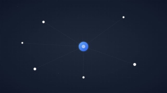 Tech Startup Pulsing Node Network Clean Background
