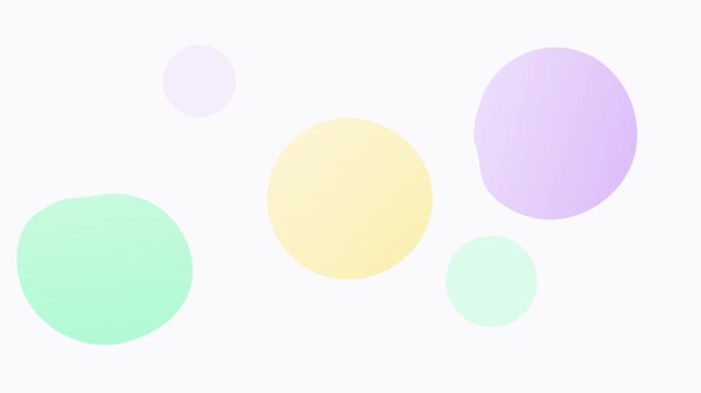 Soft Pastel Organic Blob Floating Shape Background