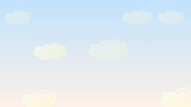 Soft Ethereal Cloud Gradient Vector Background Loop