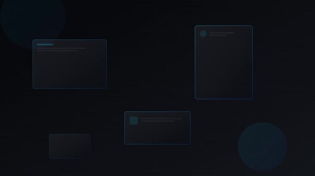sleek dark mode ui elements abstract tech background