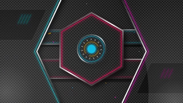Luxury dark carbon fiber geometric high tech background pattern