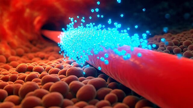 Hemoglobin: Oxygen Transport through Blood Vessels