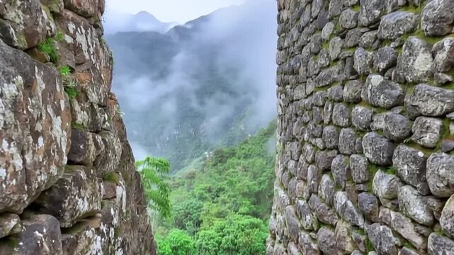 Machu Picchu, Peru. Time lapse video.