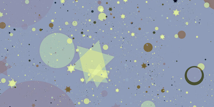 Serene Fantasy Sky Sparkling With Whimsical Stars