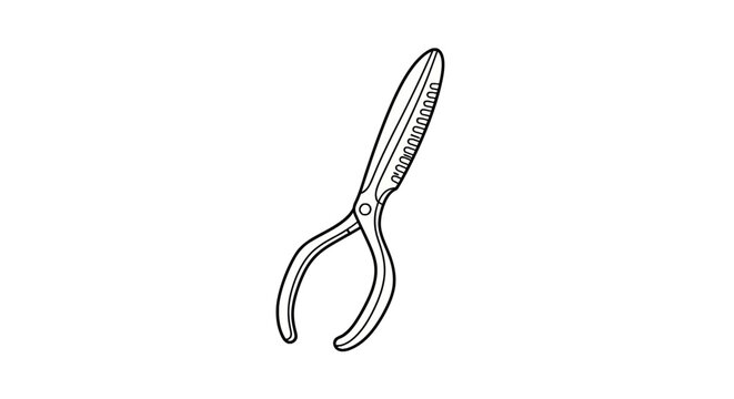 Open hair thinning shears for professional barbering