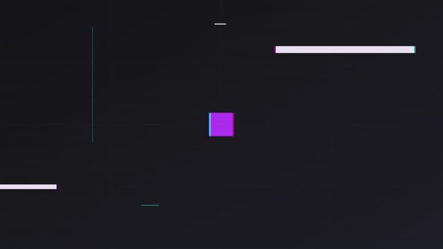 retro 80s vhs glitch abstract vector animation