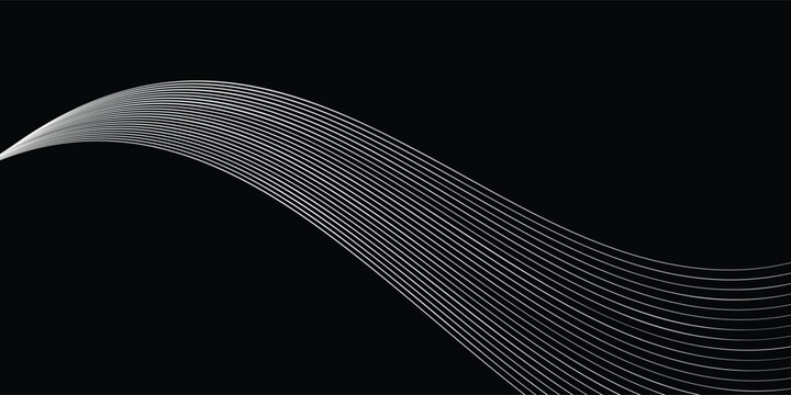 Abstract dynamic diagonal wave lines background. Black motion streaks isolated on white. Manga style movement effect texture for action scenes, posters, banners, comics and graphic design