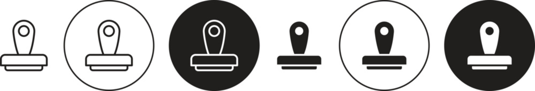 Stamp icon. flat illustration of vector icon for web UI UX