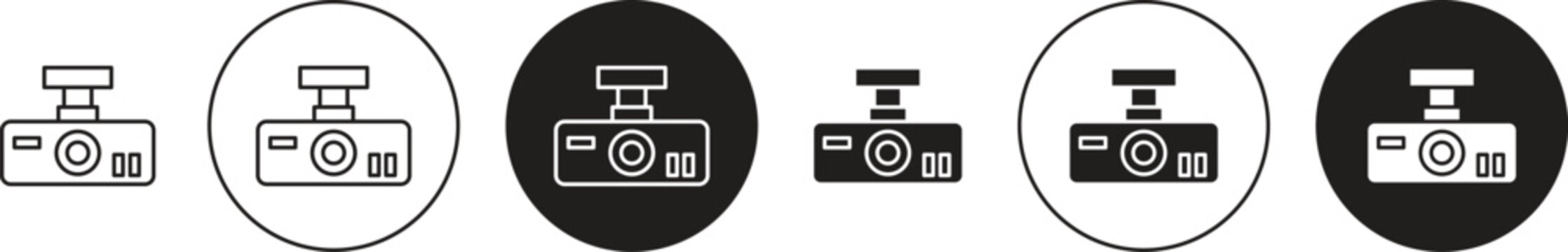 Vehicle dvr camera icon. flat illustration of vector icon for web UI UX