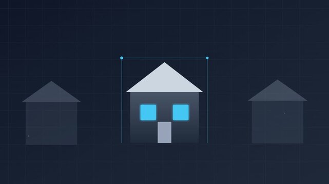 Real Estate House Build Architecture Vector Animation