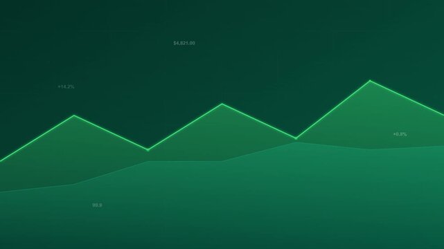Professional Financial Graph Data Analysis Vector Motion