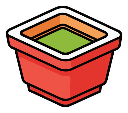 Bonsai tree in pot isometric flat vector illustration. Generative AI