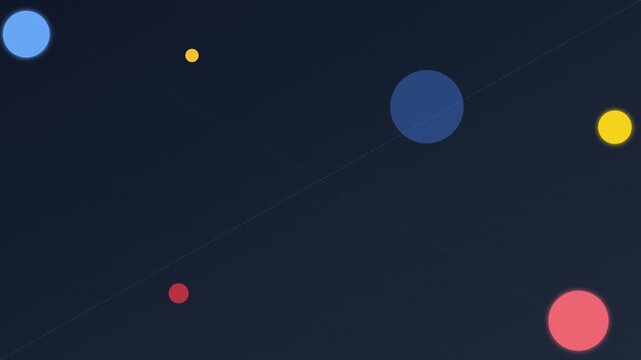 playful bouncing 2d vector ball physics animation
