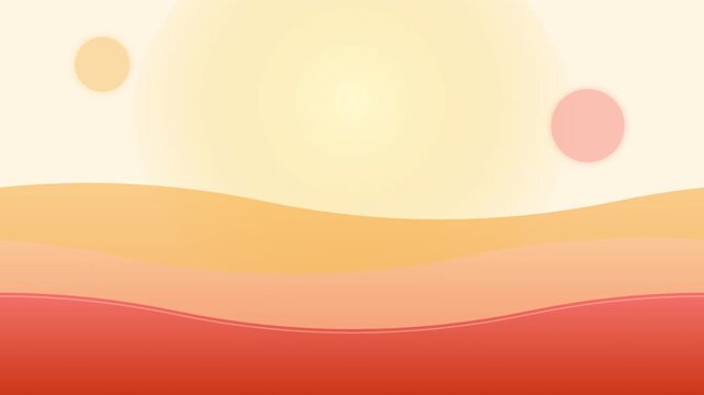 organic warm sunset liquid wave vector background