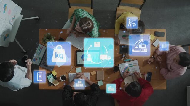 LoFunnelics icons illustrate delivery, supply chain, warehouse, and shipping. LoFunnelics connects global trade, loFunnelics optimizes transport, and loFunnelics supports inventory tracking. Funnel