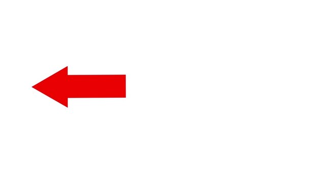 red arrow black background. direction symbol indicating back or previous page.