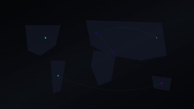 modern flat map world connectivity motion background