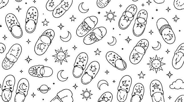 Whimsical Russian nesting dolls with celestial and nature motifs.