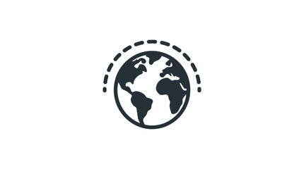 Fototapeta premium Global Communication Icon Vector