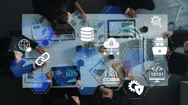 Cloud computing, cloud strategy, and cloud technology transforming digital infrastructure with scalable services, secure data storage, and cloud-based digital business solutions. Funnel