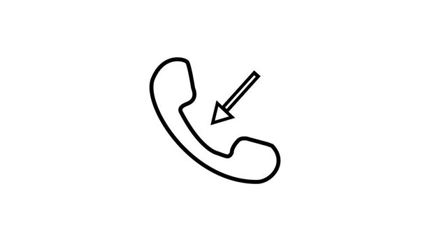 Outgoing call phone icon animation