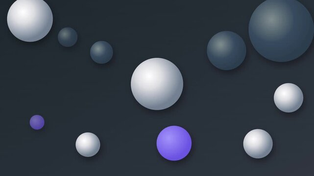 modern abstract floating 3d sphere vector pattern