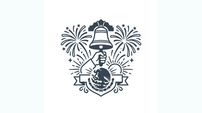 Mexican Independence Day Grito Logo Design