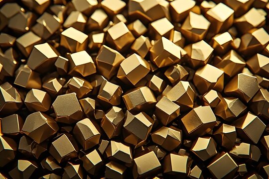 gold cubes background