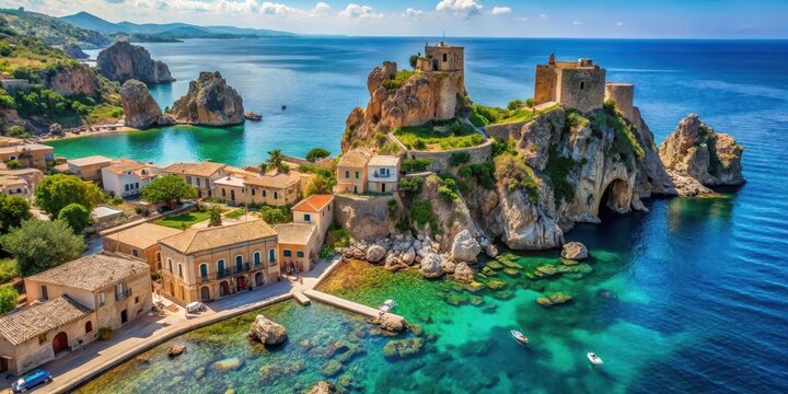 Aerial View of Tonnara di Scopello
