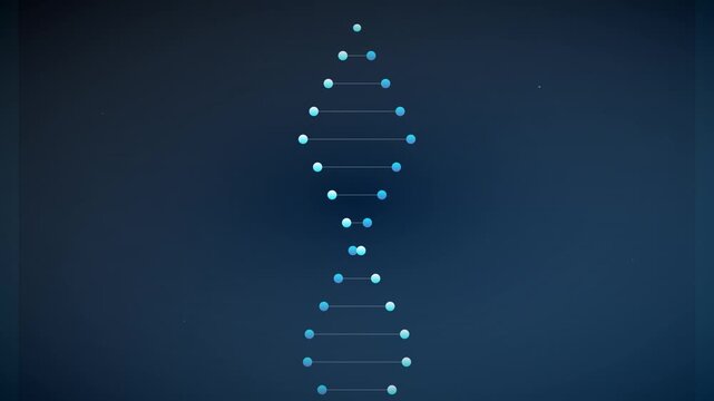 Medical Health DNA Double Helix Rotating Background