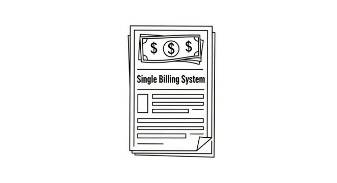 Simple billing system invoice template.