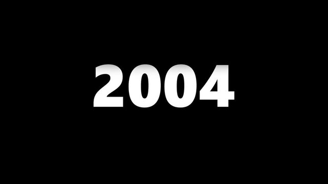 Dynamic digital year counter animation: rapidly scrolling calendar years for time travel and historical timeline projects