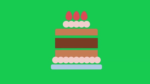 birthday cake with candles