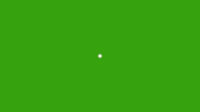 Irework circle burst effect, shiny glowing lines blast, bursting circle, firework effects. Glowing geometric spark trails on transparent and cinematic sparkle visuals in 4k green screen.