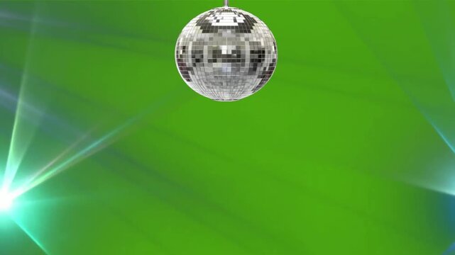 green disco background